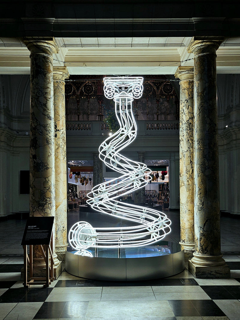 All Lit Up! V&A Christmas Tree by Anna Lomax