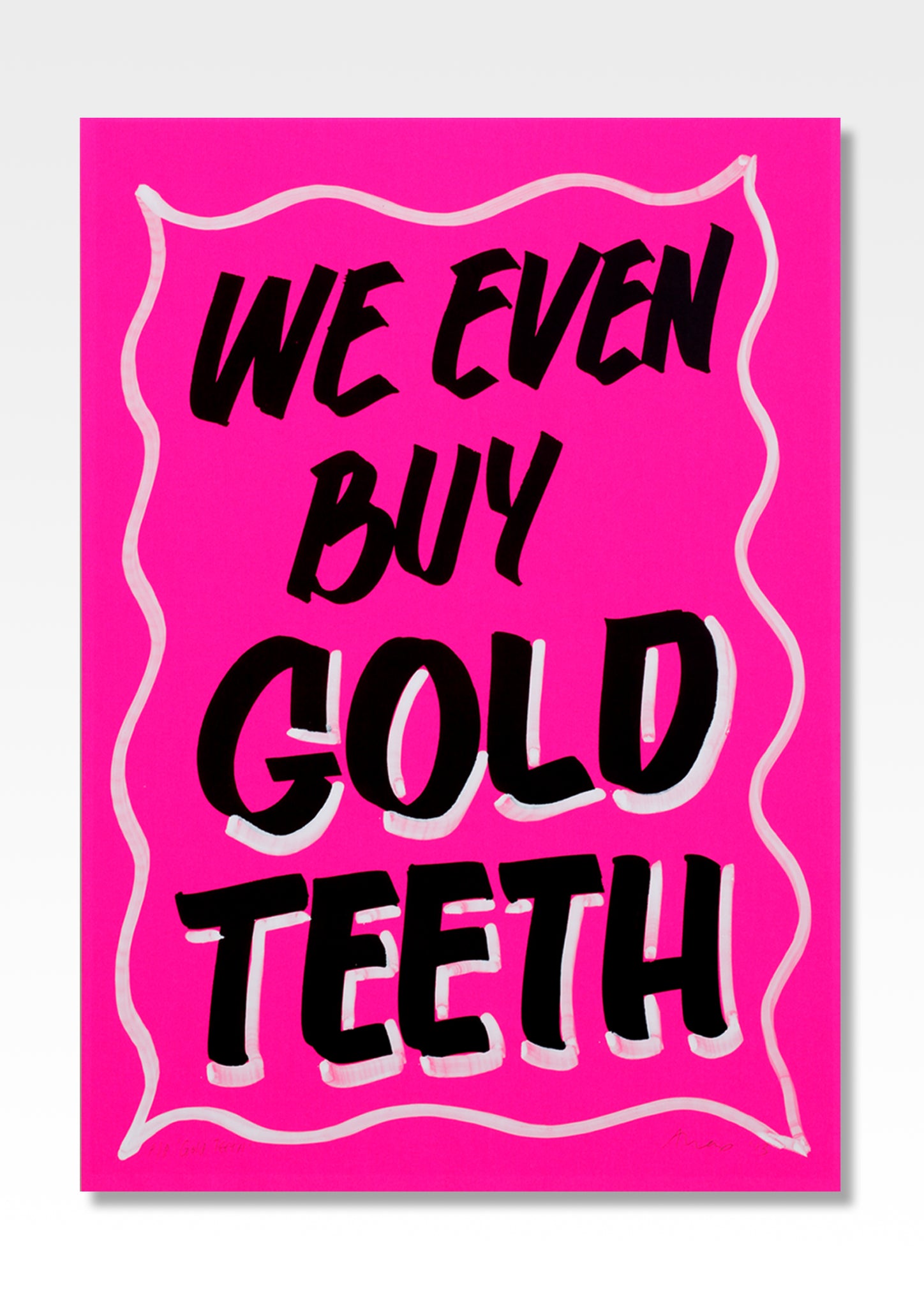 Gold Teeth - Hand-Finished Print